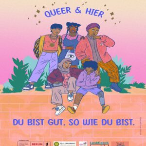 Plakat „Queer und Hier“ (2022)