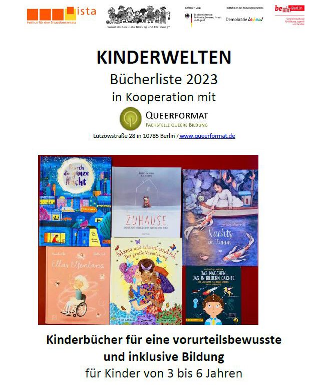 Kinderbücher für eine vorurteilsbewusste und inklusive Bildung 3-6 Jahre (2024)